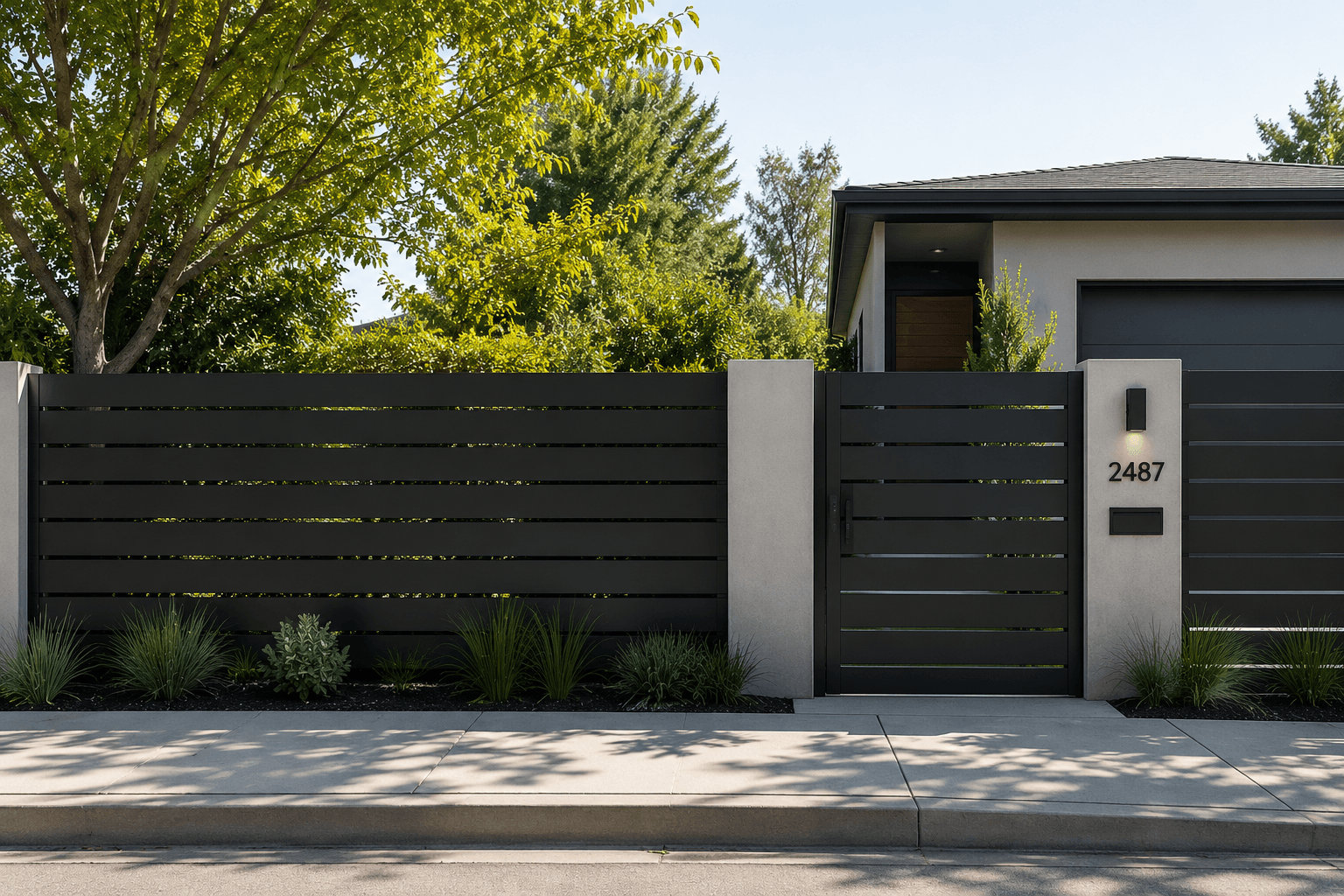 Dark Aluminum Gate No. 2487