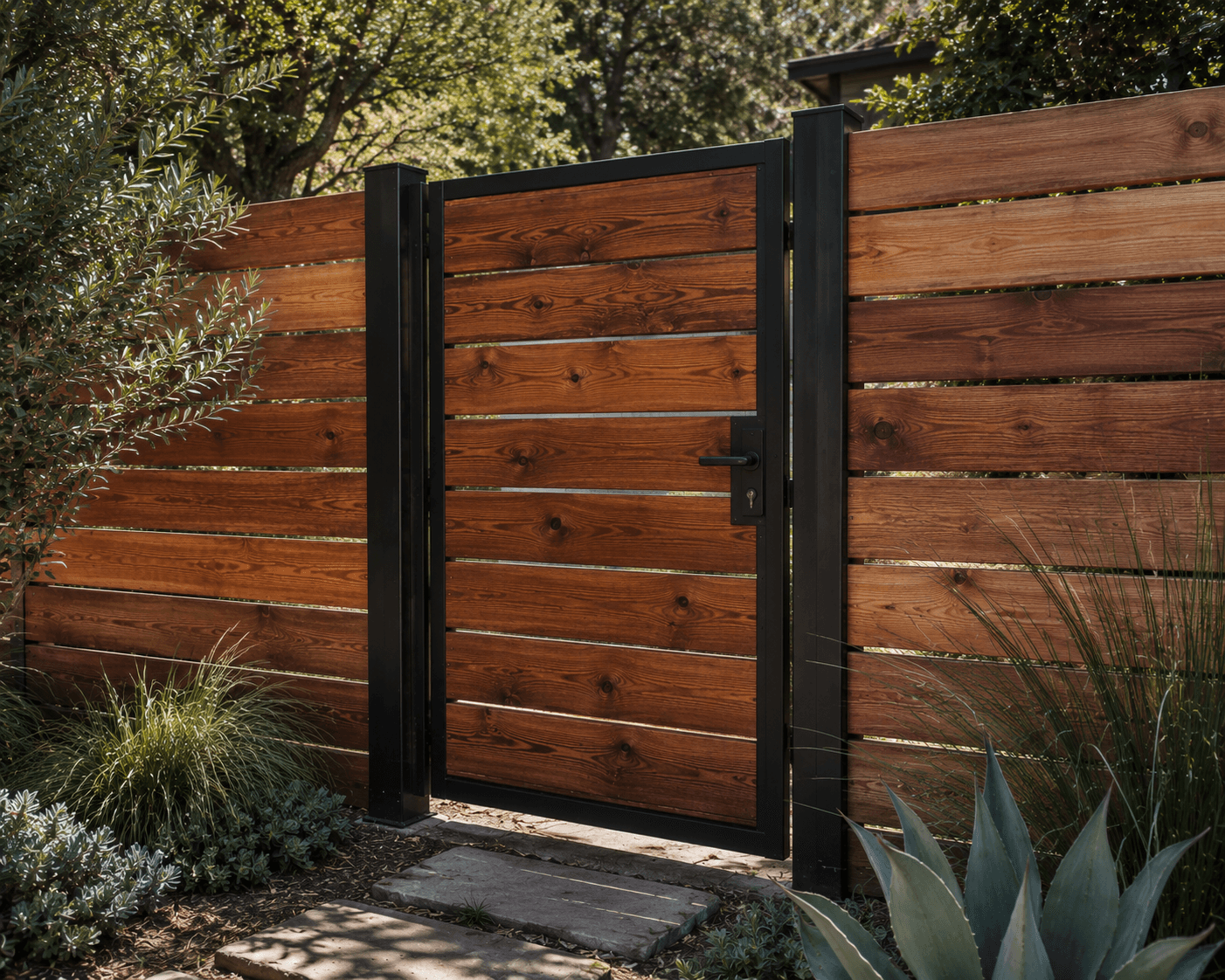 Pedestrian Cedar Side Gate